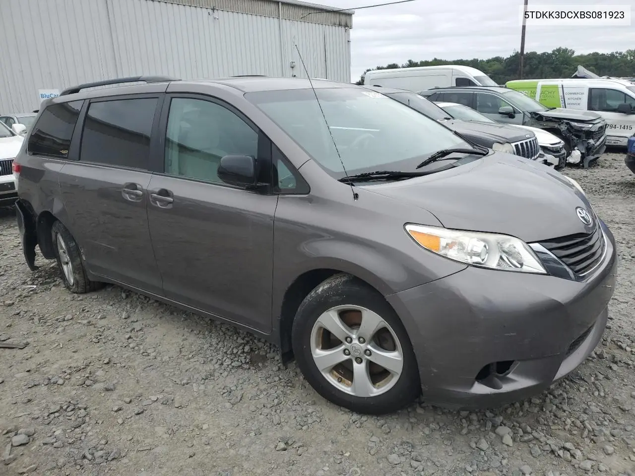 2011 Toyota Sienna Le VIN: 5TDKK3DCXBS081923 Lot: 62781695