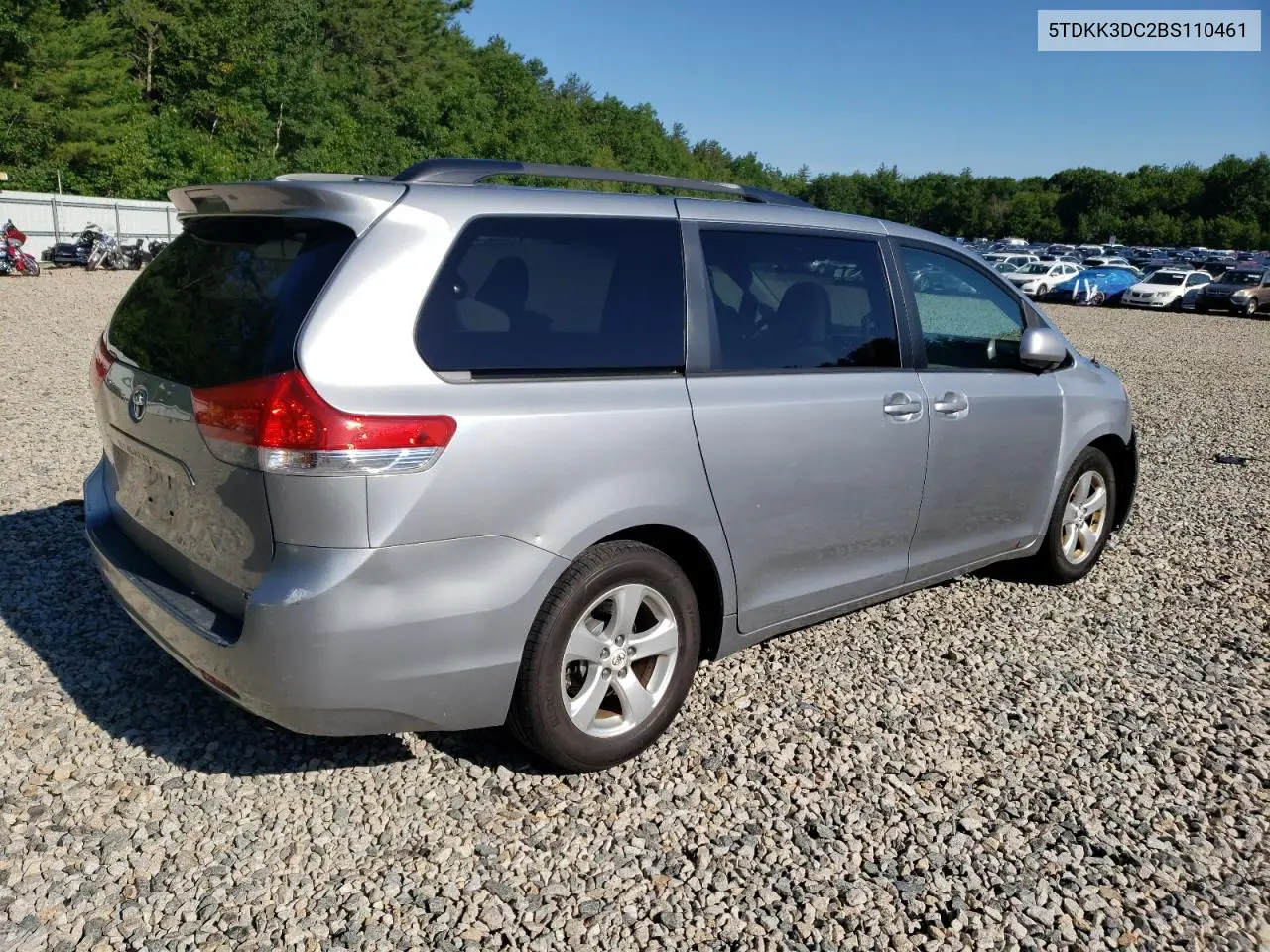 2011 Toyota Sienna Le VIN: 5TDKK3DC2BS110461 Lot: 62907435
