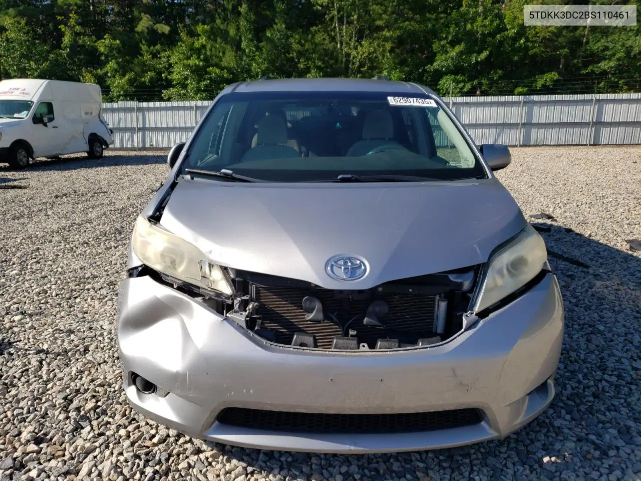 2011 Toyota Sienna Le VIN: 5TDKK3DC2BS110461 Lot: 62907435