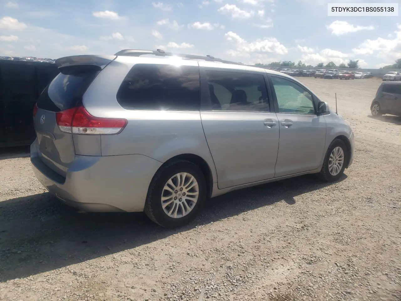 2011 Toyota Sienna Xle VIN: 5TDYK3DC1BS055138 Lot: 63000605