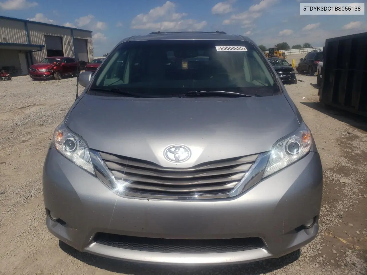 2011 Toyota Sienna Xle VIN: 5TDYK3DC1BS055138 Lot: 63000605