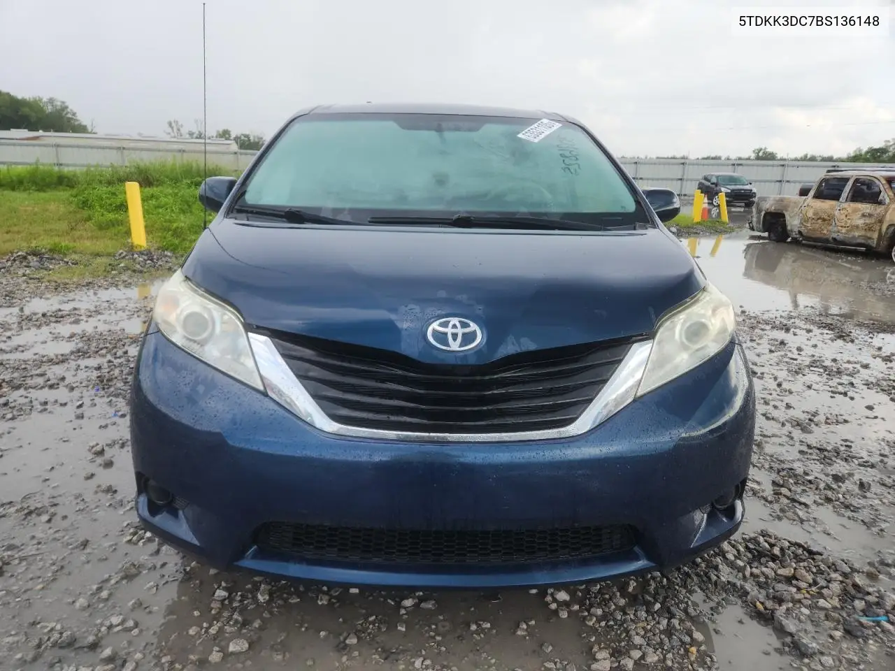 2011 Toyota Sienna Le VIN: 5TDKK3DC7BS136148 Lot: 63531105