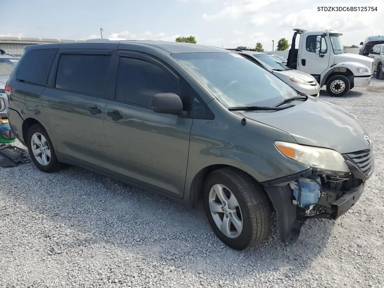 2011 Toyota Sienna VIN: 5TDZK3DC6BS125754 Lot: 63587995