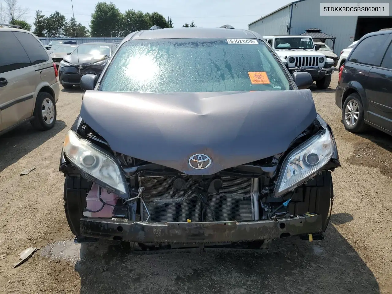 2011 Toyota Sienna Le VIN: 5TDKK3DC5BS060011 Lot: 64621225