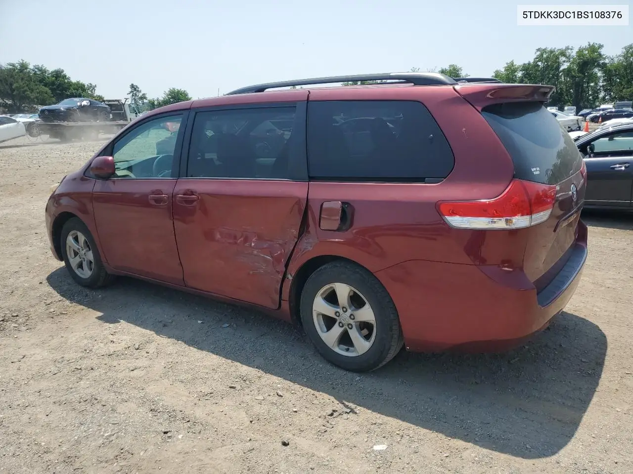 2011 Toyota Sienna Le VIN: 5TDKK3DC1BS108376 Lot: 64754045
