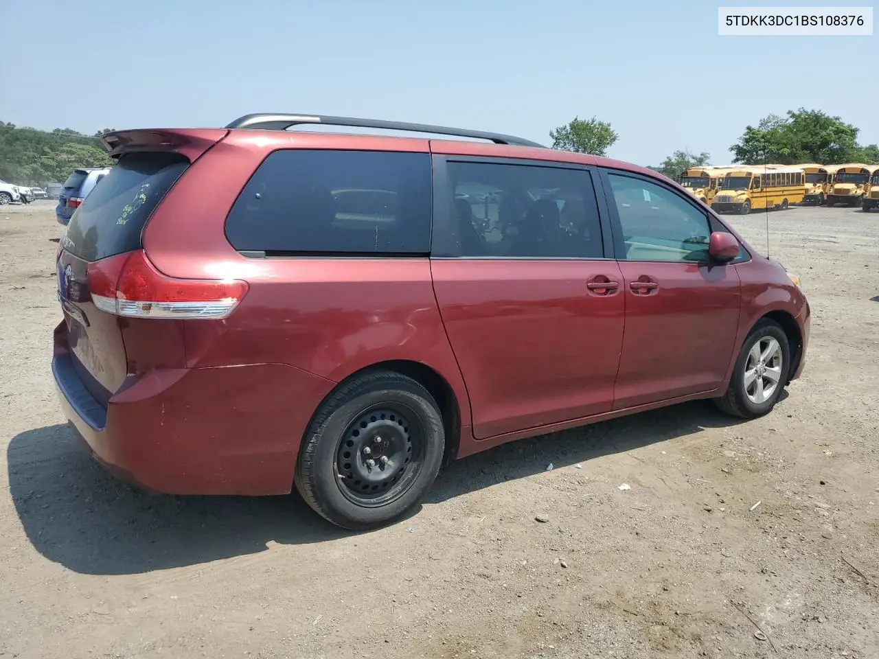 2011 Toyota Sienna Le VIN: 5TDKK3DC1BS108376 Lot: 64754045