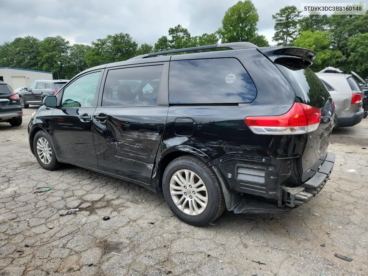 2011 Toyota Sienna Xle VIN: 5TDYK3DC3BS160148 Lot: 64949525