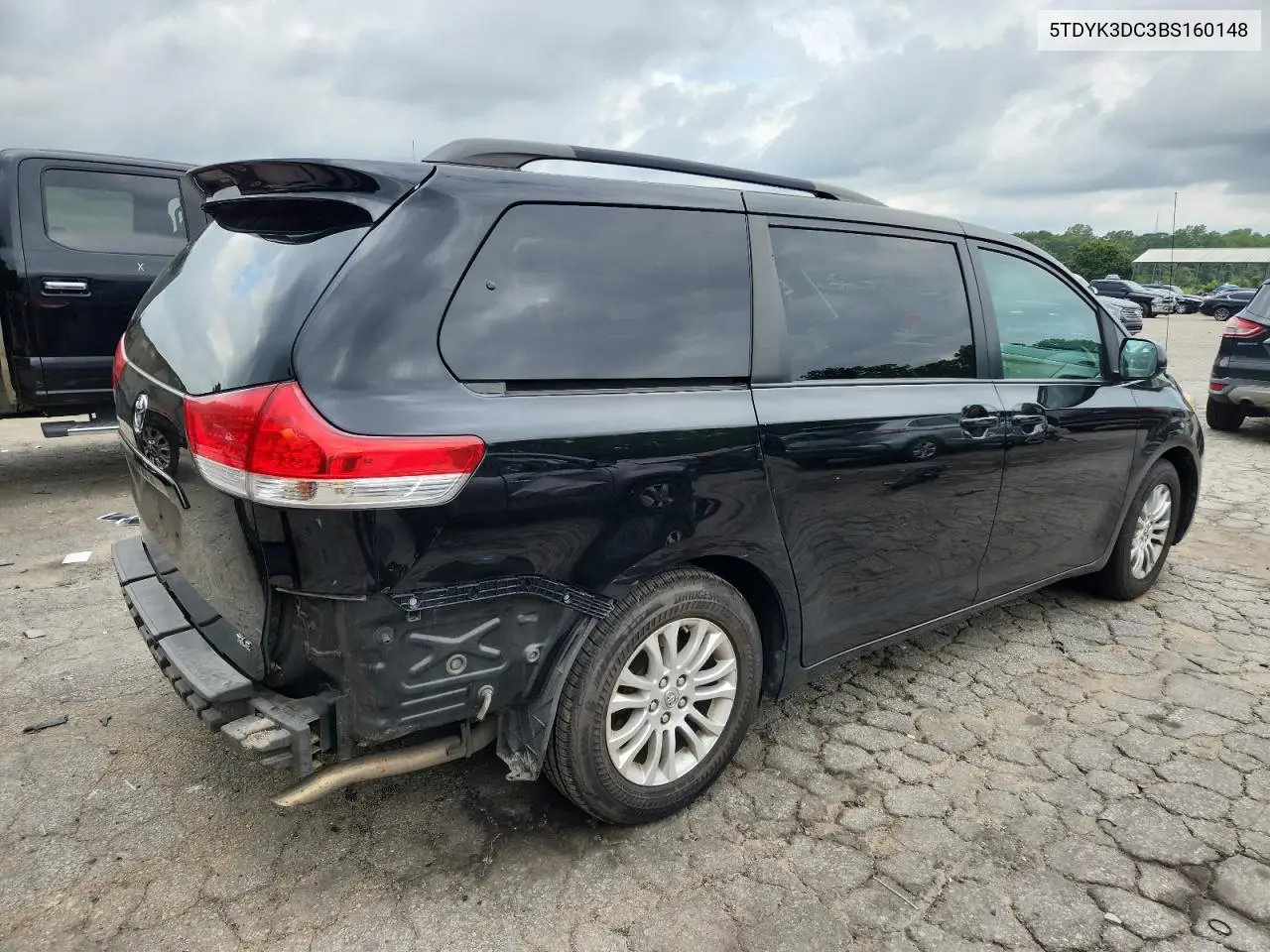 2011 Toyota Sienna Xle VIN: 5TDYK3DC3BS160148 Lot: 64949525