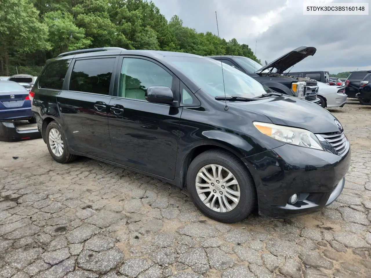 2011 Toyota Sienna Xle VIN: 5TDYK3DC3BS160148 Lot: 64949525