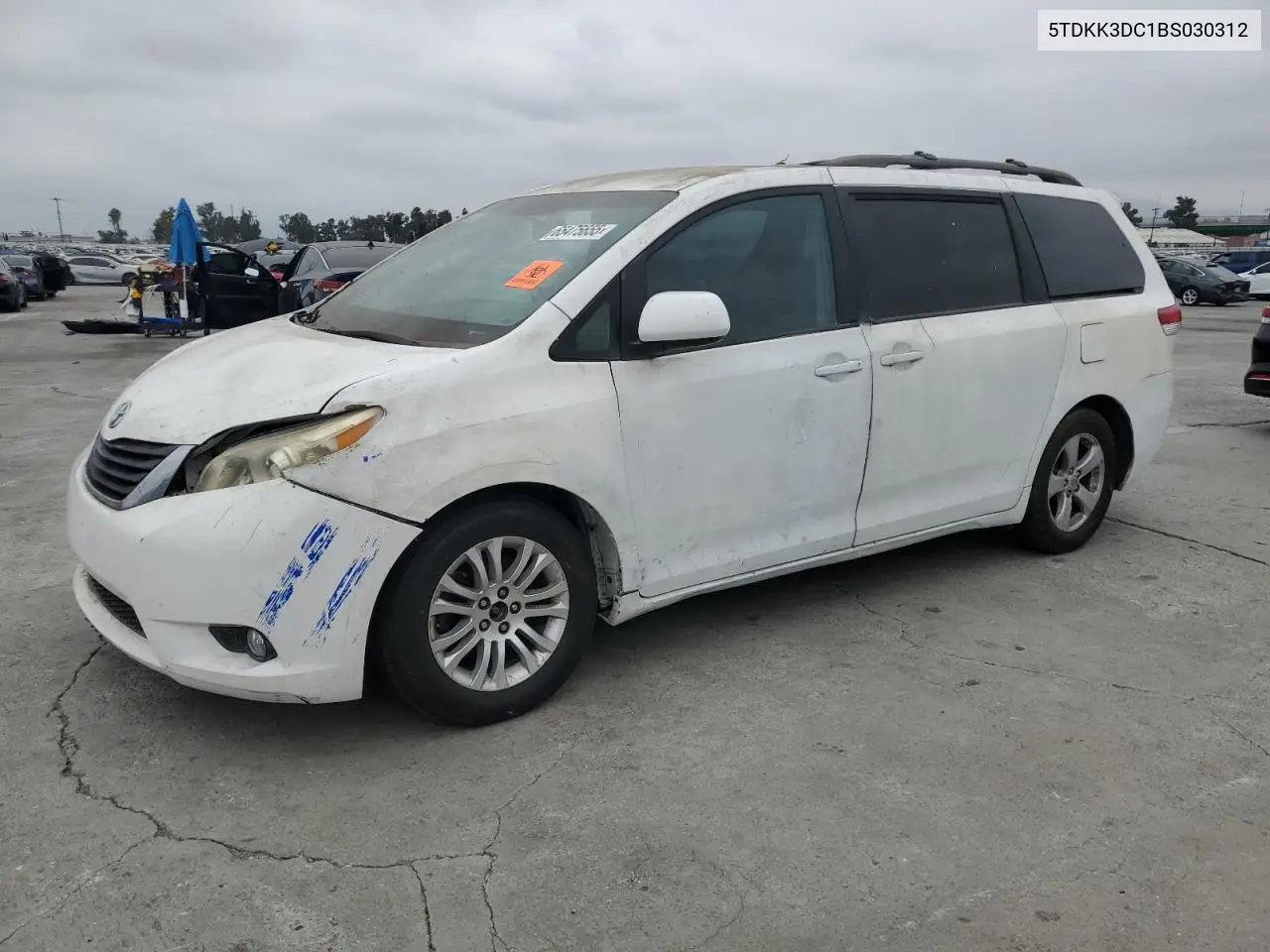 2011 Toyota Sienna Le VIN: 5TDKK3DC1BS030312 Lot: 65475655