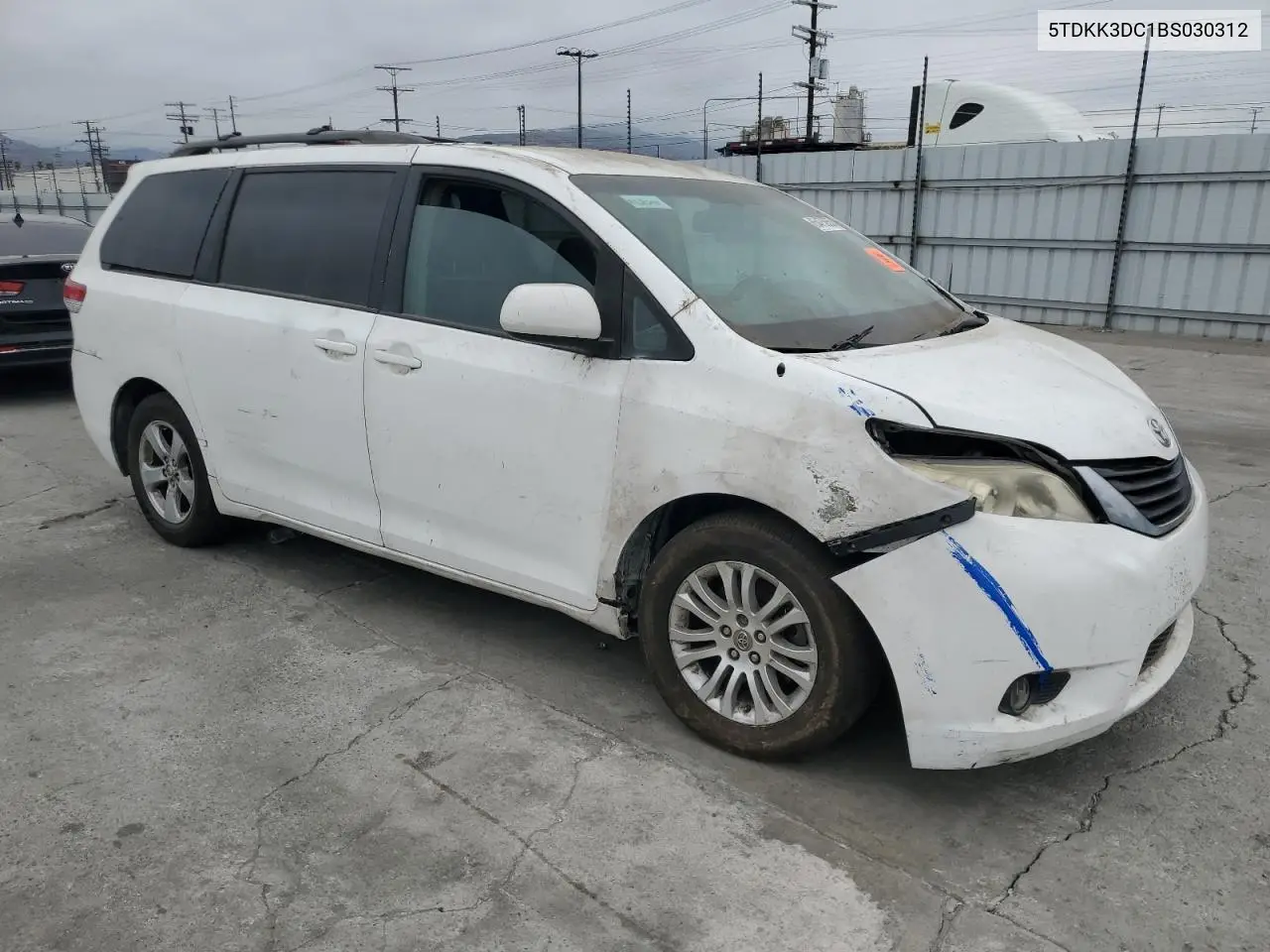 2011 Toyota Sienna Le VIN: 5TDKK3DC1BS030312 Lot: 65475655