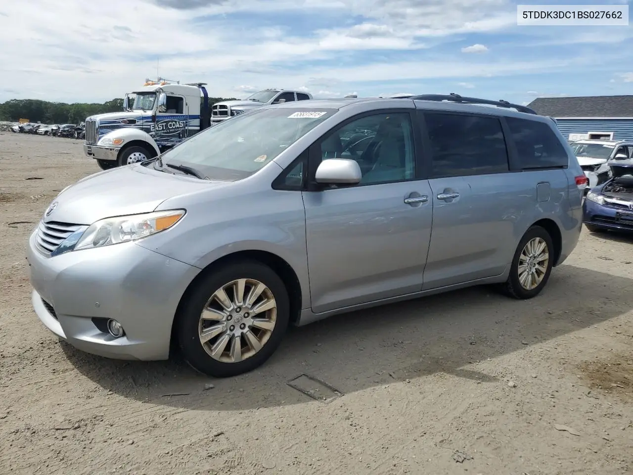 2011 Toyota Sienna Xle VIN: 5TDDK3DC1BS027662 Lot: 65831915
