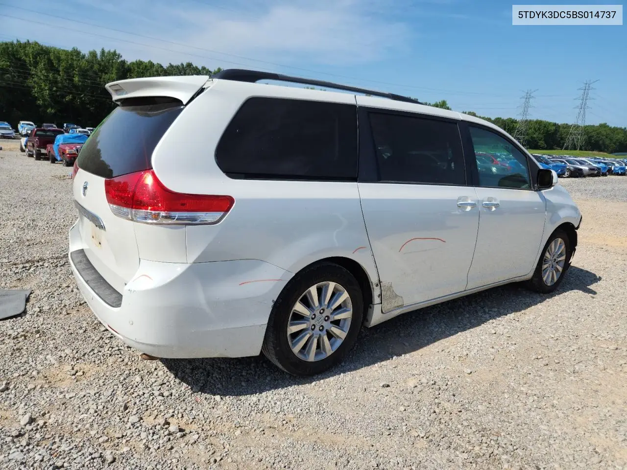 2011 Toyota Sienna Xle VIN: 5TDYK3DC5BS014737 Lot: 65889445