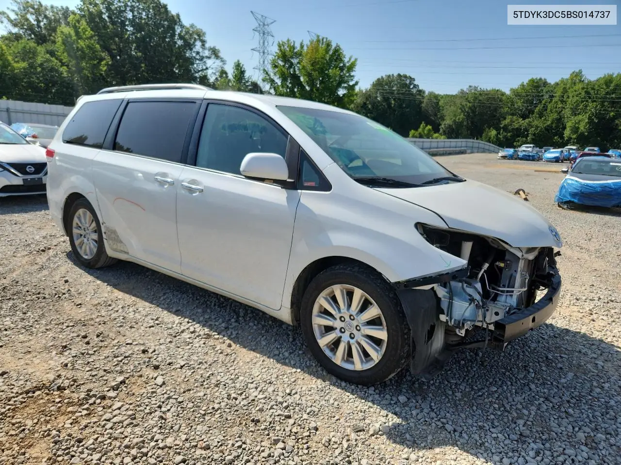 2011 Toyota Sienna Xle VIN: 5TDYK3DC5BS014737 Lot: 65889445