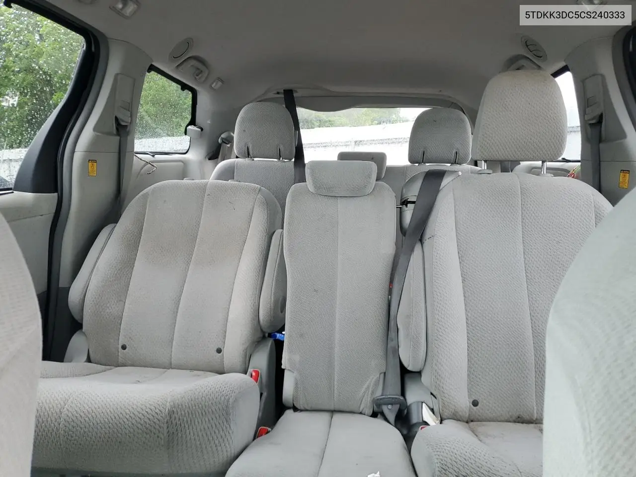 2012 Toyota Sienna Le VIN: 5TDKK3DC5CS240333 Lot: 55967965