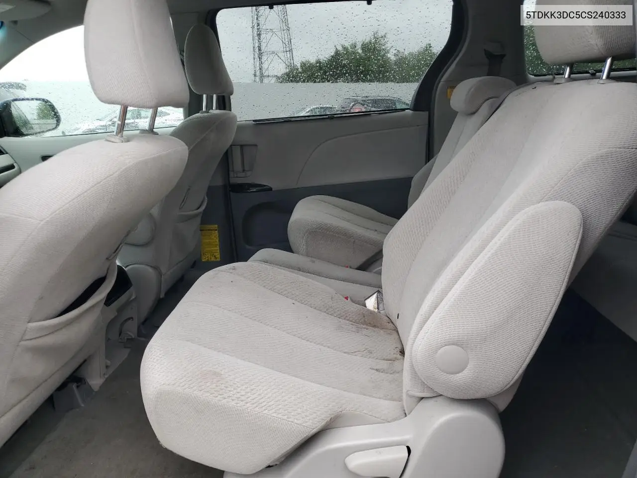 2012 Toyota Sienna Le VIN: 5TDKK3DC5CS240333 Lot: 55967965