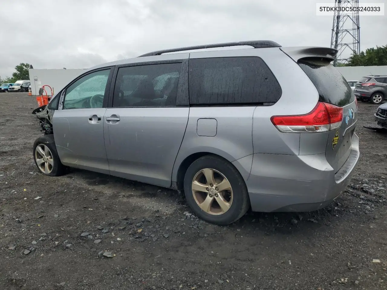 2012 Toyota Sienna Le VIN: 5TDKK3DC5CS240333 Lot: 55967965