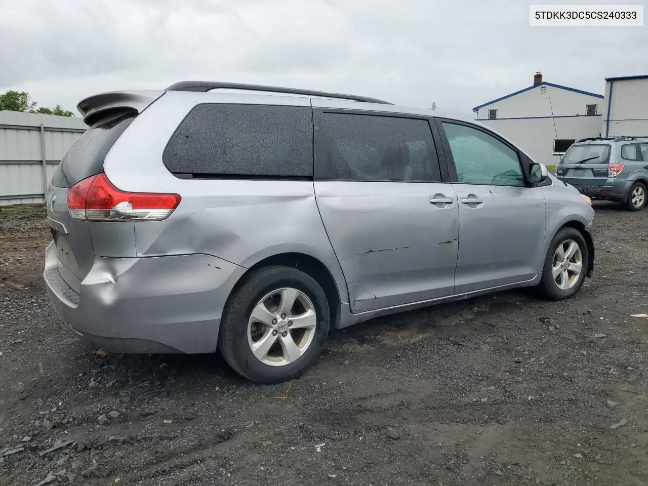 2012 Toyota Sienna Le VIN: 5TDKK3DC5CS240333 Lot: 55967965
