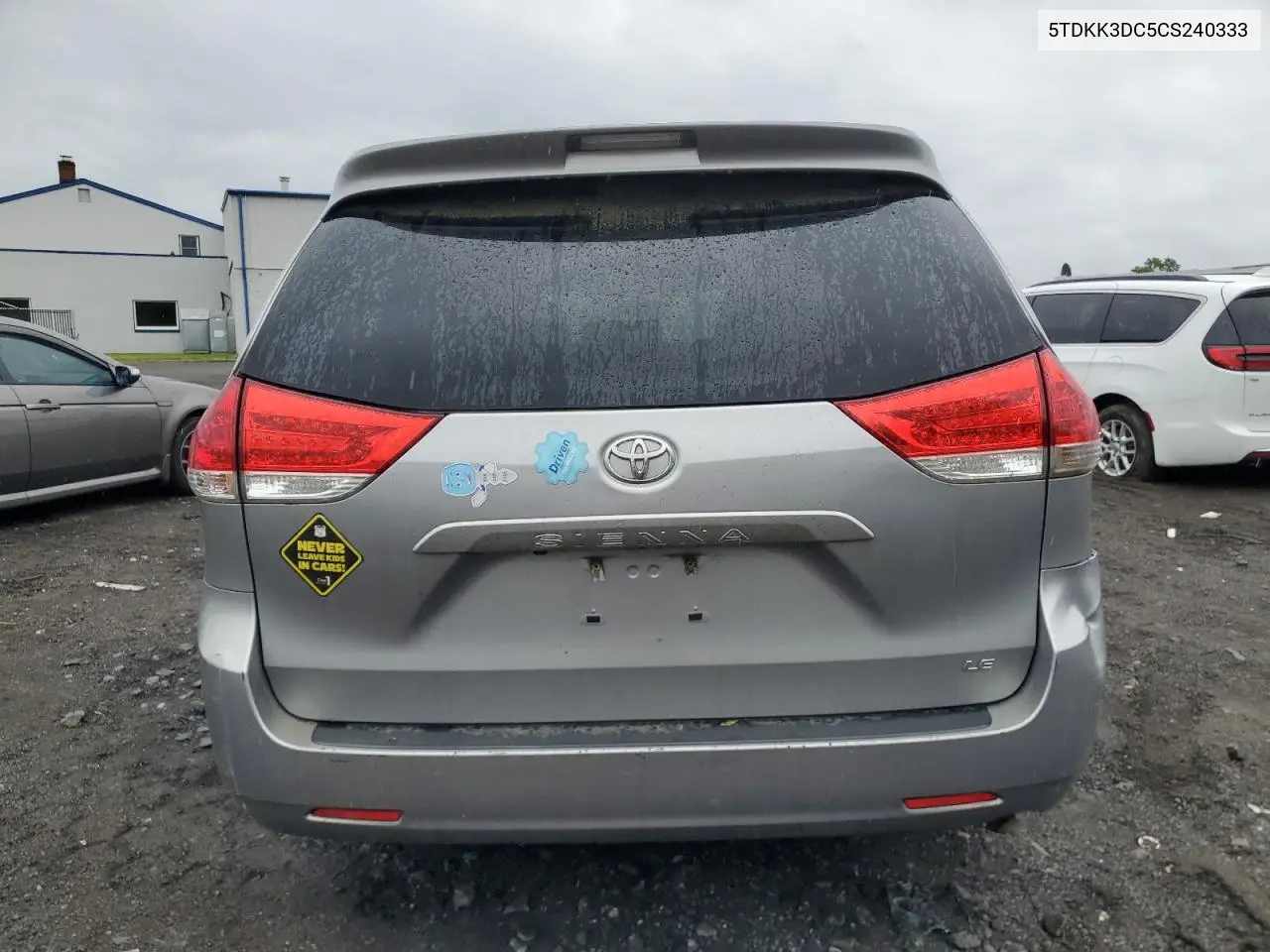 2012 Toyota Sienna Le VIN: 5TDKK3DC5CS240333 Lot: 55967965