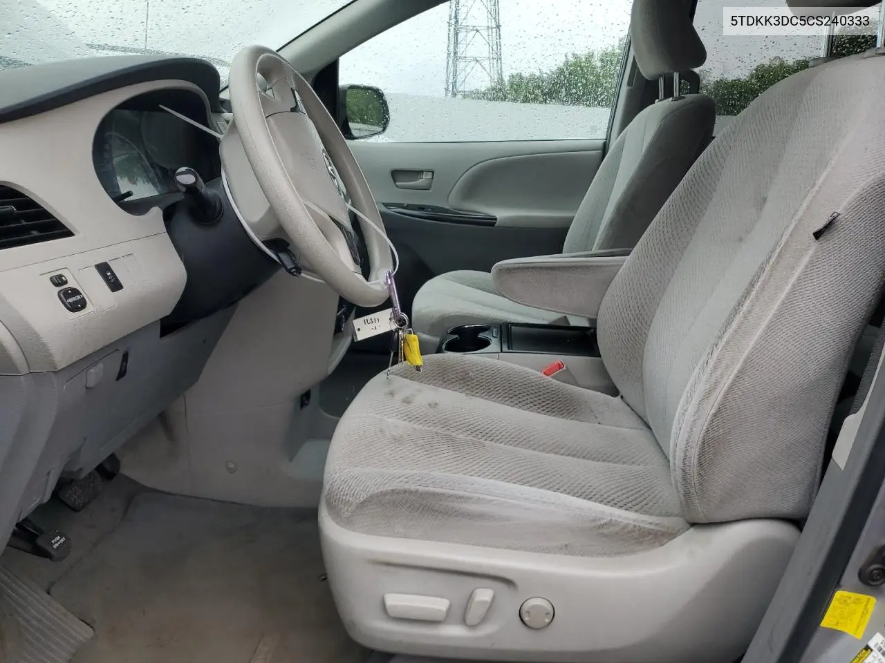 2012 Toyota Sienna Le VIN: 5TDKK3DC5CS240333 Lot: 55967965