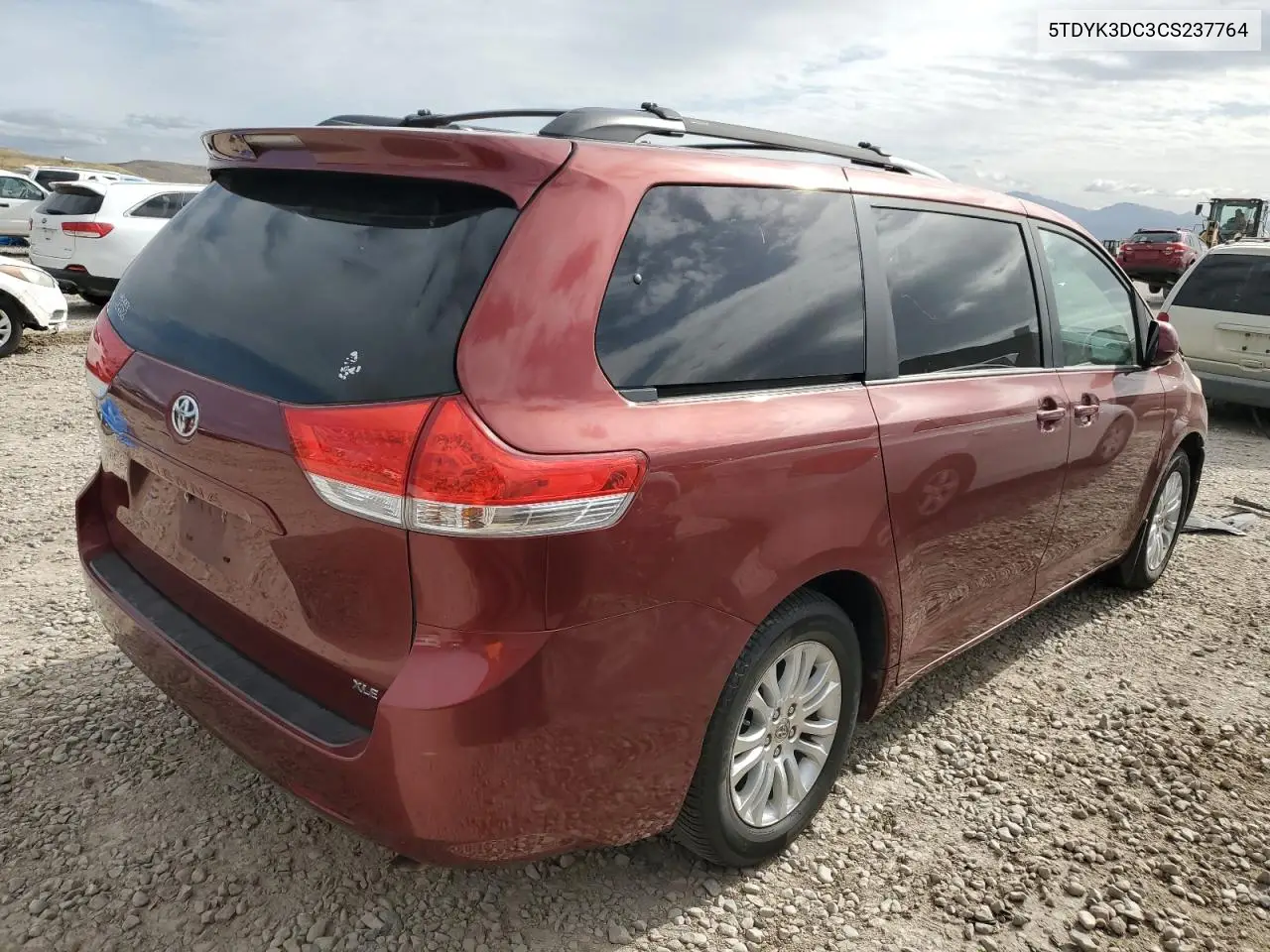 2012 Toyota Sienna Xle VIN: 5TDYK3DC3CS237764 Lot: 56537405