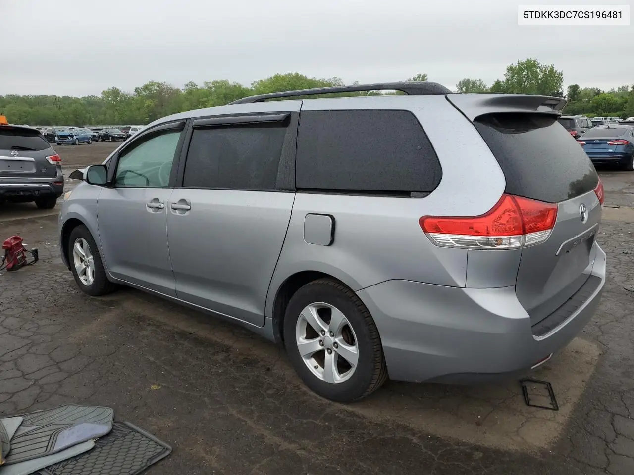 2012 Toyota Sienna Le VIN: 5TDKK3DC7CS196481 Lot: 56852995