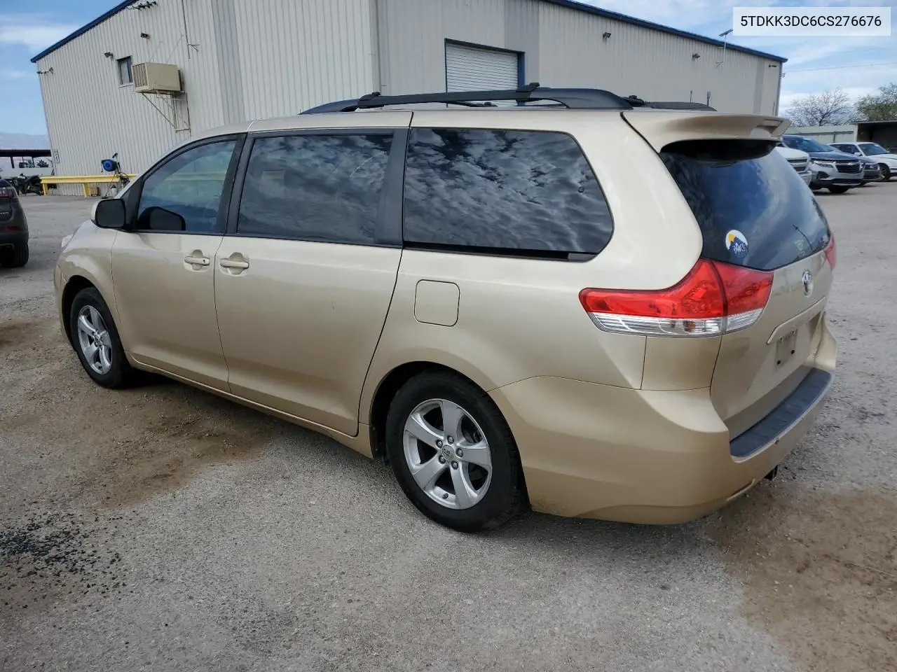2012 Toyota Sienna Le VIN: 5TDKK3DC6CS276676 Lot: 56898135