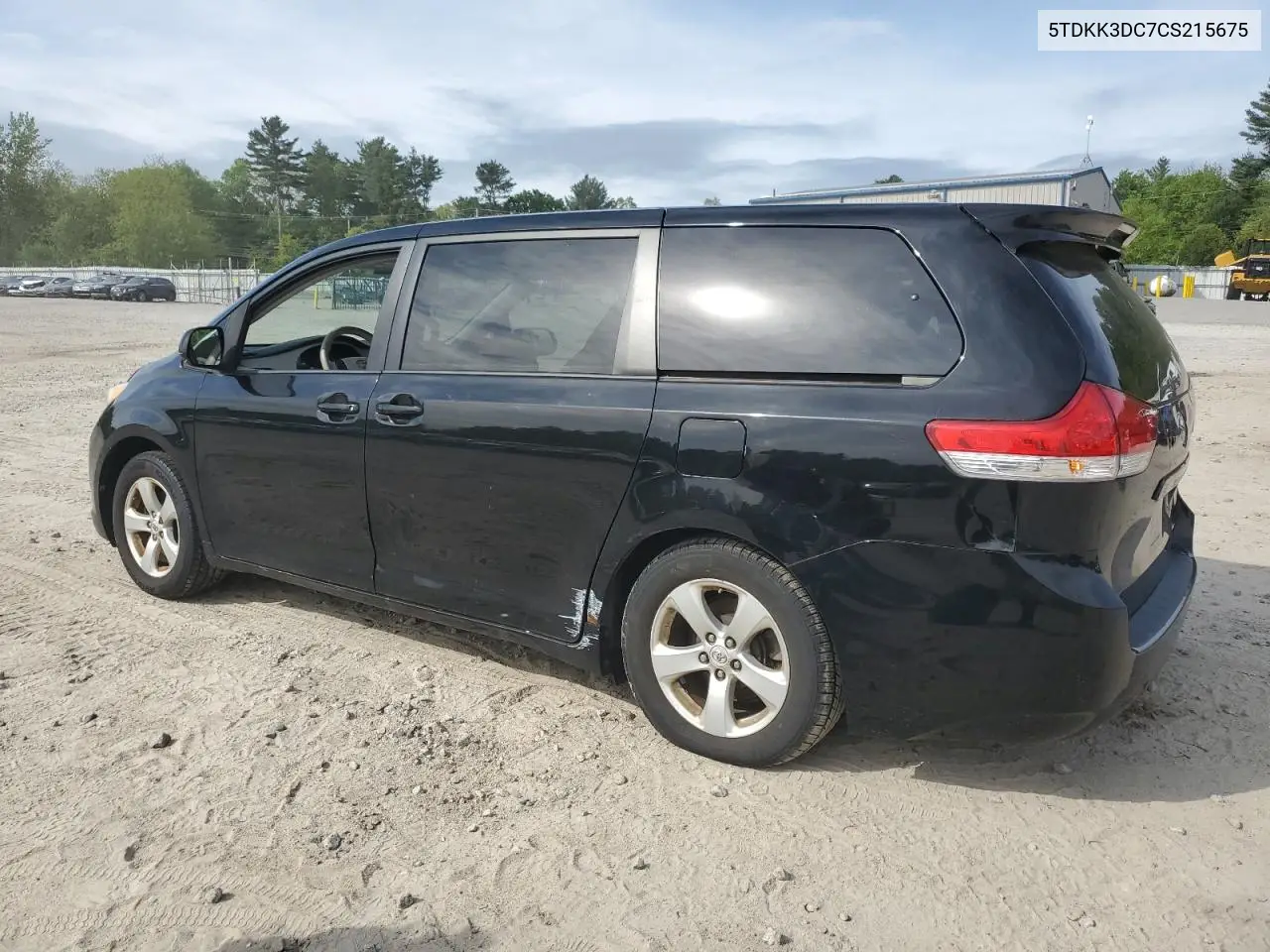 2012 Toyota Sienna Le VIN: 5TDKK3DC7CS215675 Lot: 57048125
