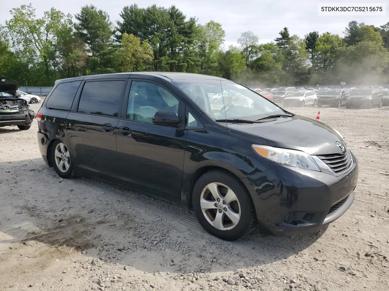 2012 Toyota Sienna Le VIN: 5TDKK3DC7CS215675 Lot: 57048125