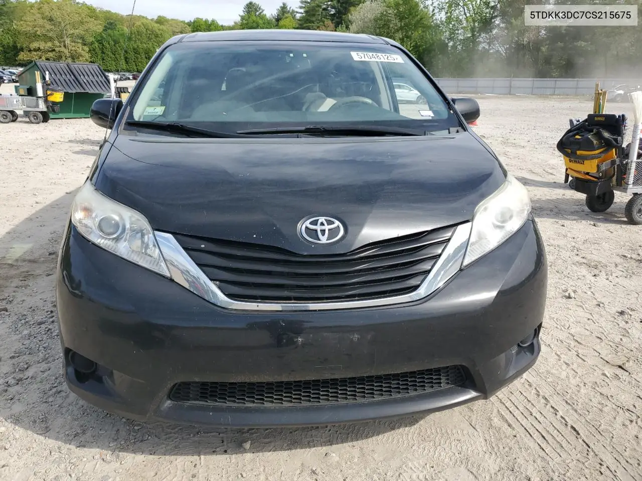 2012 Toyota Sienna Le VIN: 5TDKK3DC7CS215675 Lot: 57048125
