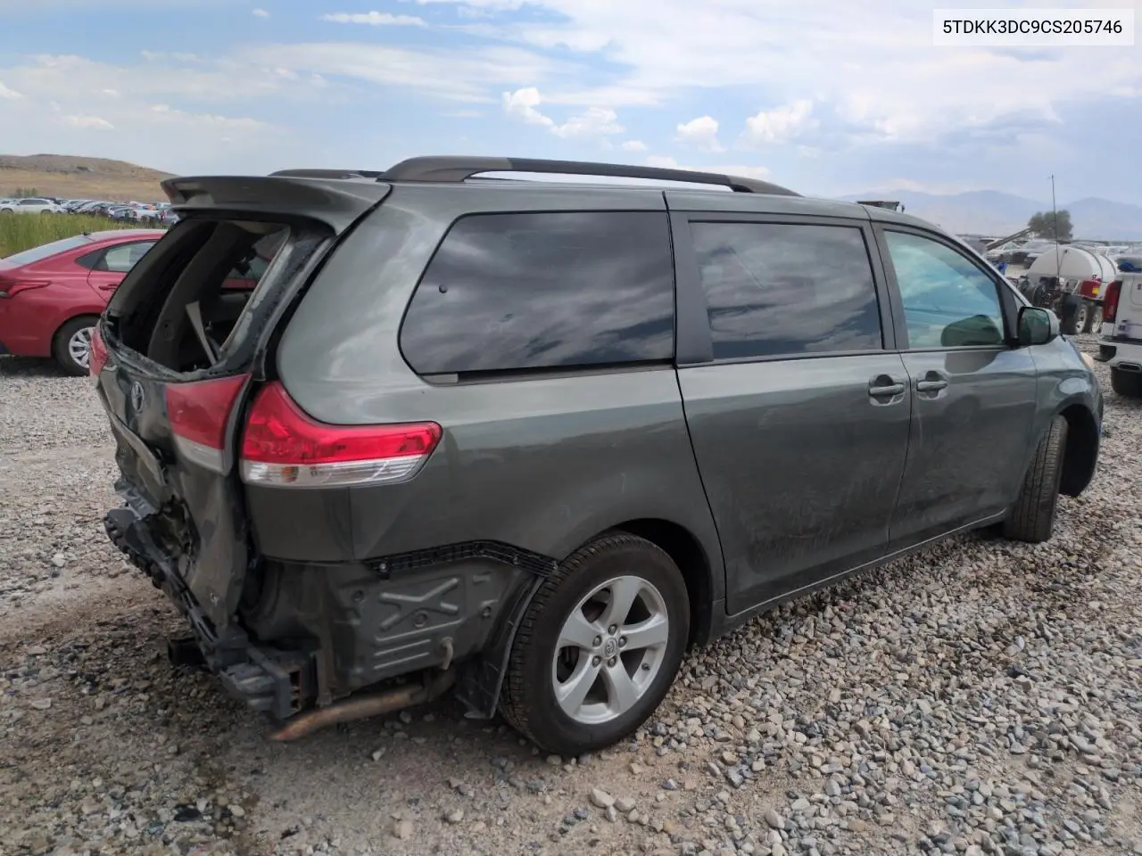 2012 Toyota Sienna Le VIN: 5TDKK3DC9CS205746 Lot: 62582455
