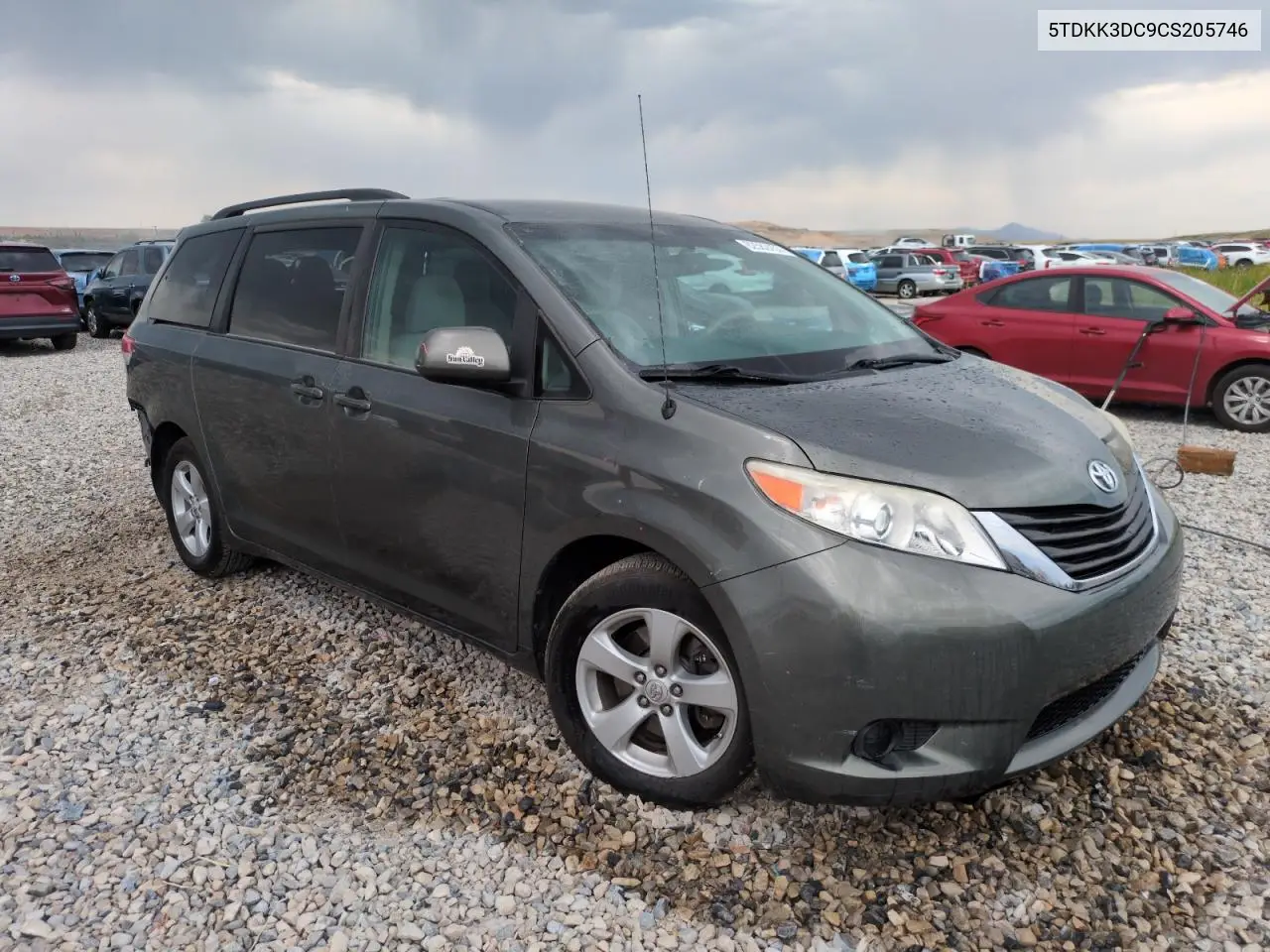 2012 Toyota Sienna Le VIN: 5TDKK3DC9CS205746 Lot: 62582455