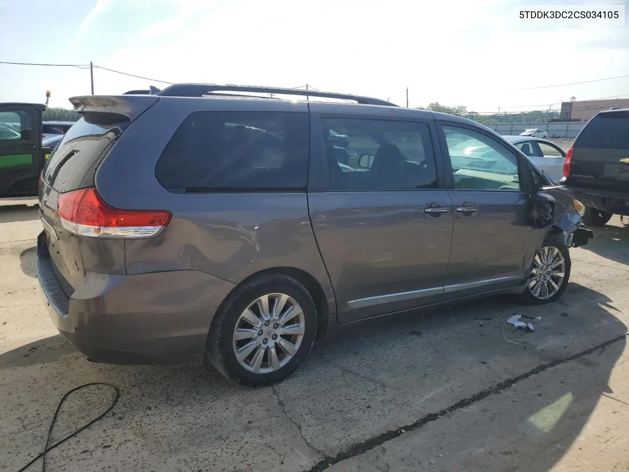 2012 Toyota Sienna Xle VIN: 5TDDK3DC2CS034105 Lot: 62735765