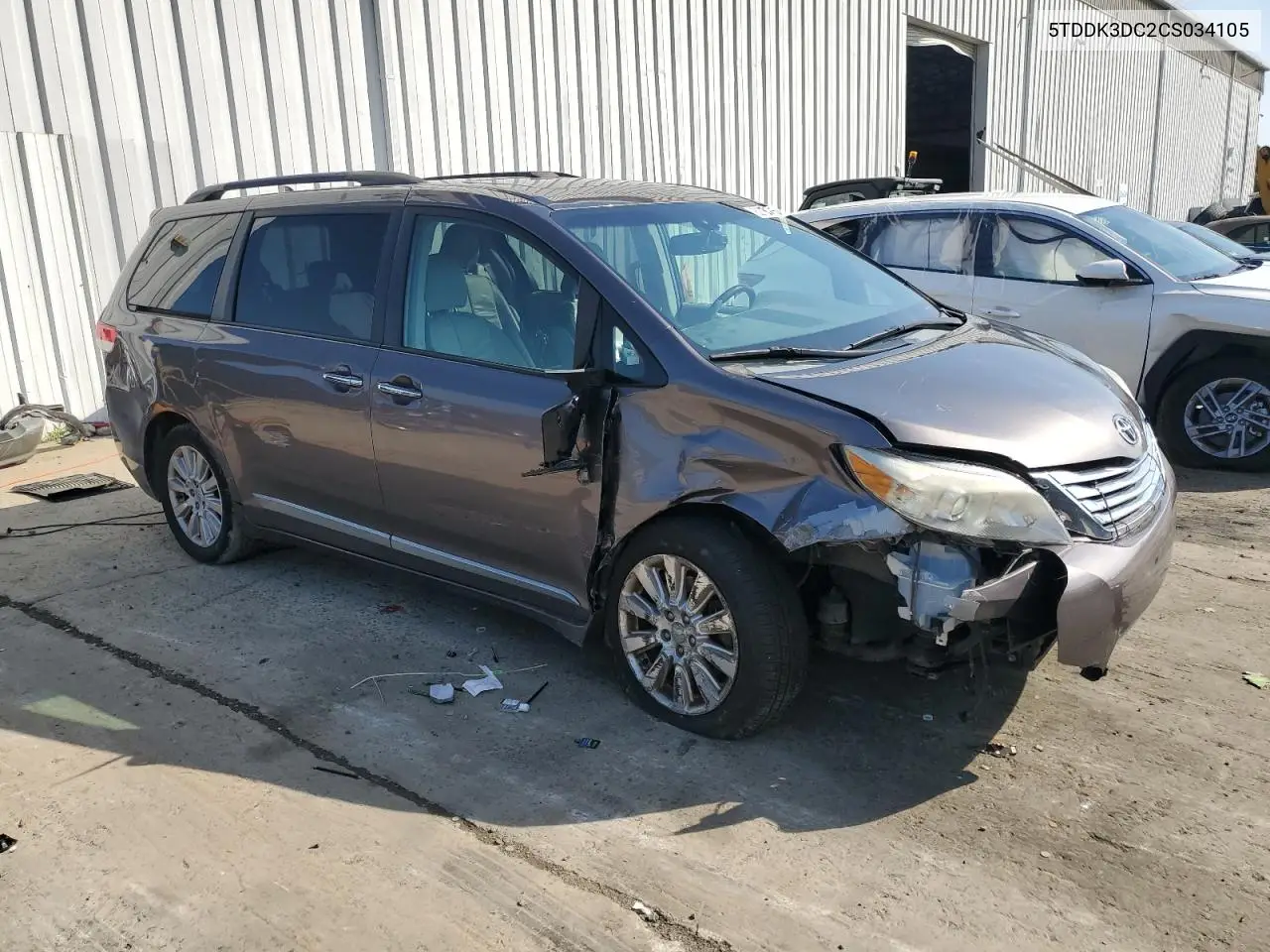 2012 Toyota Sienna Xle VIN: 5TDDK3DC2CS034105 Lot: 62735765