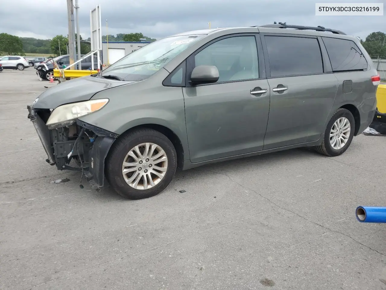 2012 Toyota Sienna Xle VIN: 5TDYK3DC3CS216199 Lot: 62774935