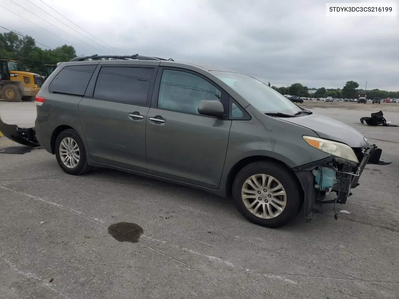 2012 Toyota Sienna Xle VIN: 5TDYK3DC3CS216199 Lot: 62774935