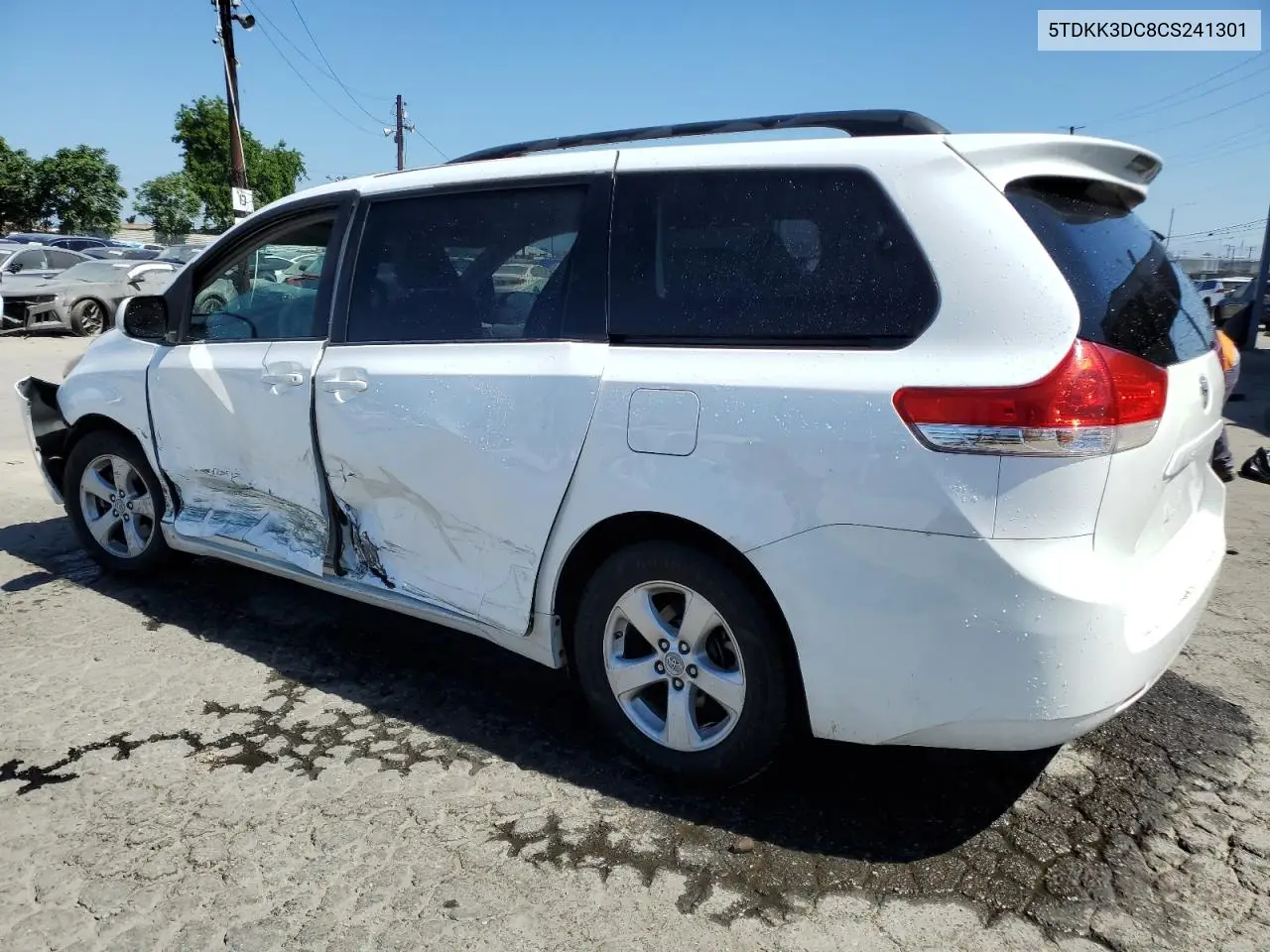 2012 Toyota Sienna Le VIN: 5TDKK3DC8CS241301 Lot: 62791895