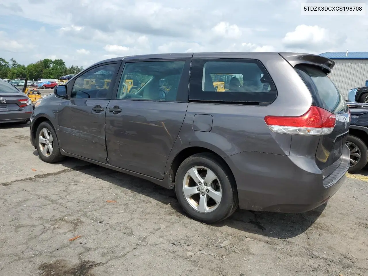 2012 Toyota Sienna VIN: 5TDZK3DCXCS198708 Lot: 62806745