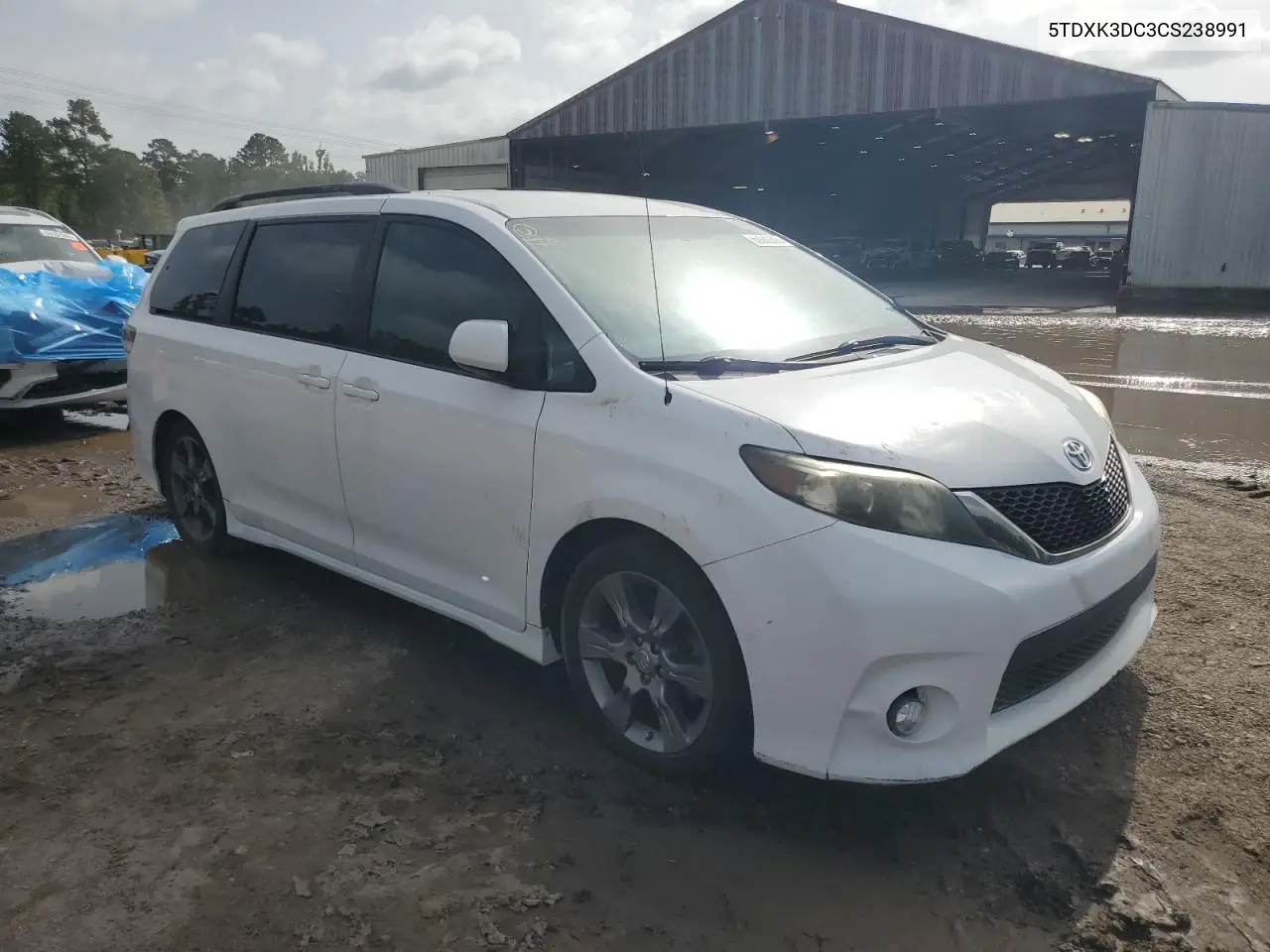 2012 Toyota Sienna Sport VIN: 5TDXK3DC3CS238991 Lot: 63030205