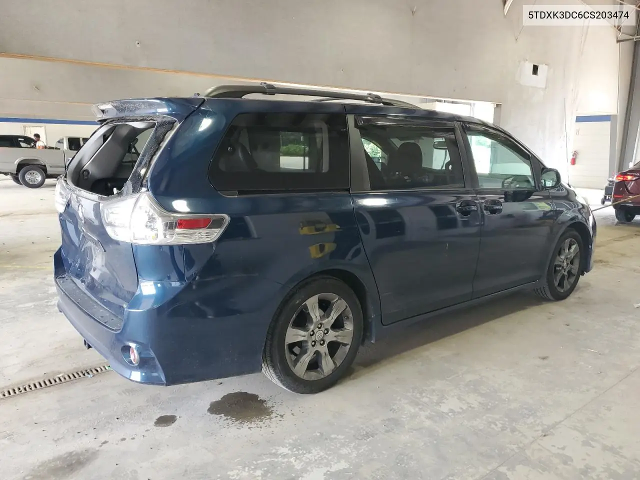 2012 Toyota Sienna Sport VIN: 5TDXK3DC6CS203474 Lot: 63109395