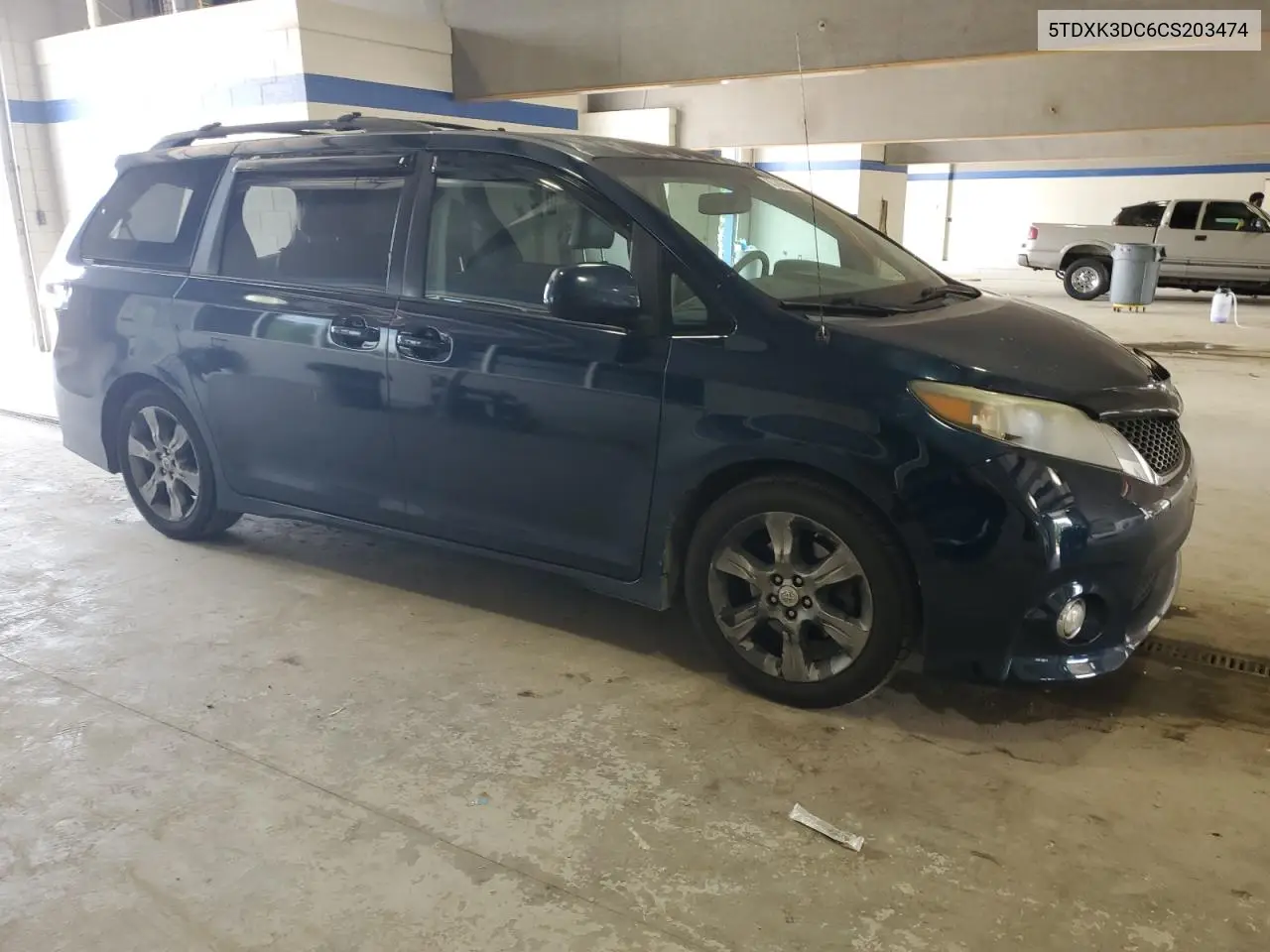 2012 Toyota Sienna Sport VIN: 5TDXK3DC6CS203474 Lot: 63109395
