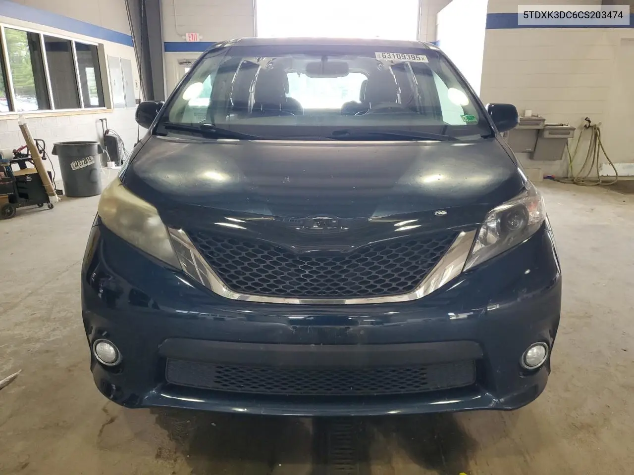 2012 Toyota Sienna Sport VIN: 5TDXK3DC6CS203474 Lot: 63109395