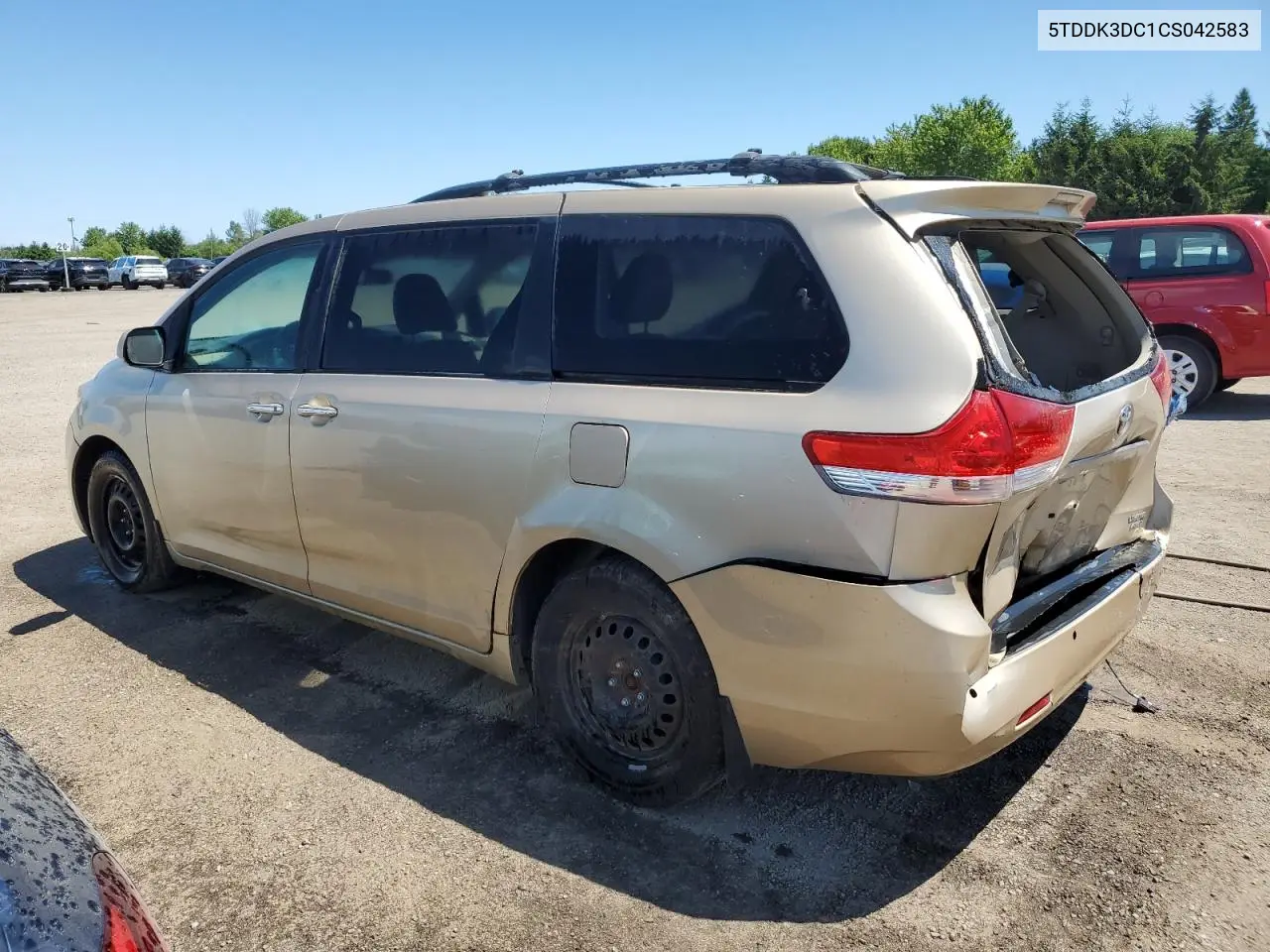 2012 Toyota Sienna Xle VIN: 5TDDK3DC1CS042583 Lot: 65562945