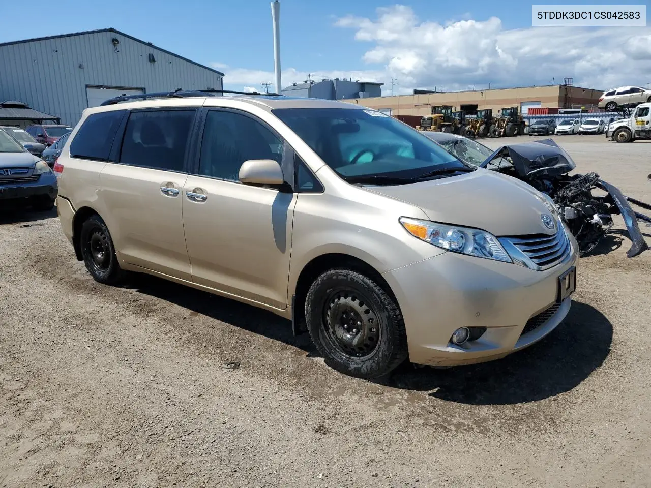 2012 Toyota Sienna Xle VIN: 5TDDK3DC1CS042583 Lot: 65562945