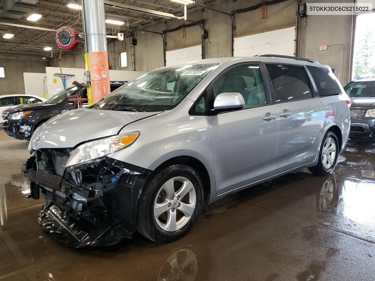 2012 Toyota Sienna Le VIN: 5TDKK3DC6CS215022 Lot: 65573035