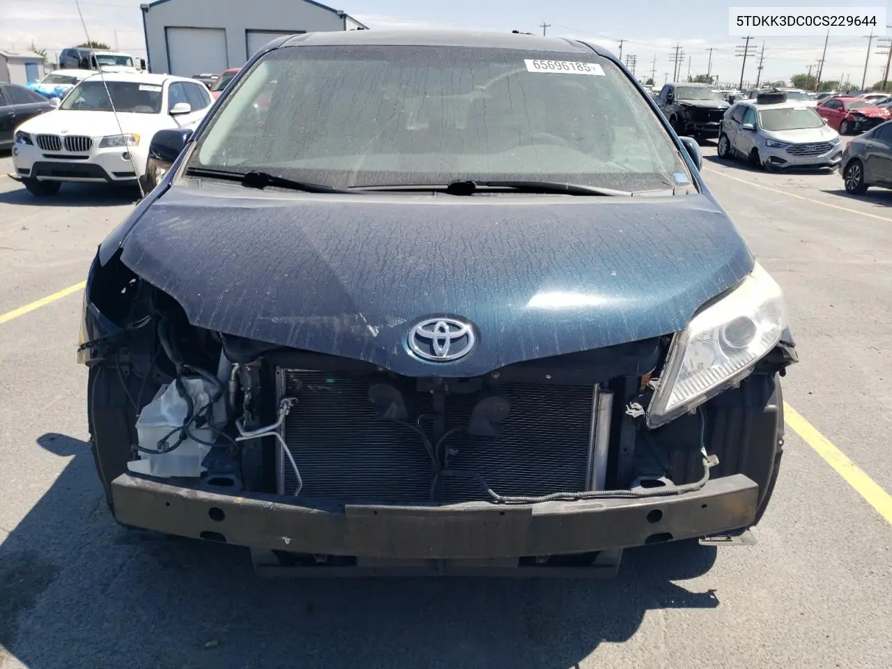 2012 Toyota Sienna Le VIN: 5TDKK3DC0CS229644 Lot: 65696185