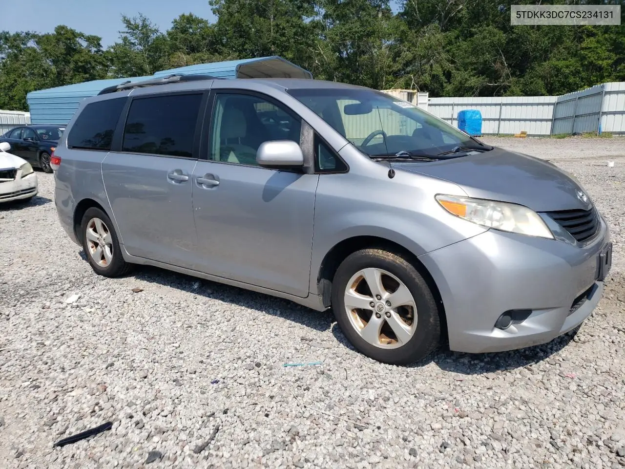 2012 Toyota Sienna Le VIN: 5TDKK3DC7CS234131 Lot: 65831615