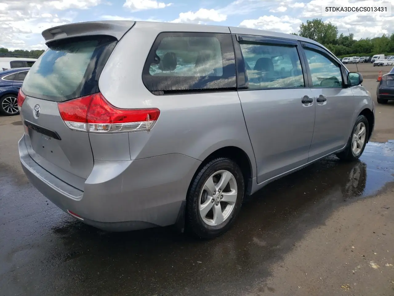 2012 Toyota Sienna Base VIN: 5TDKA3DC6CS013431 Lot: 65879485