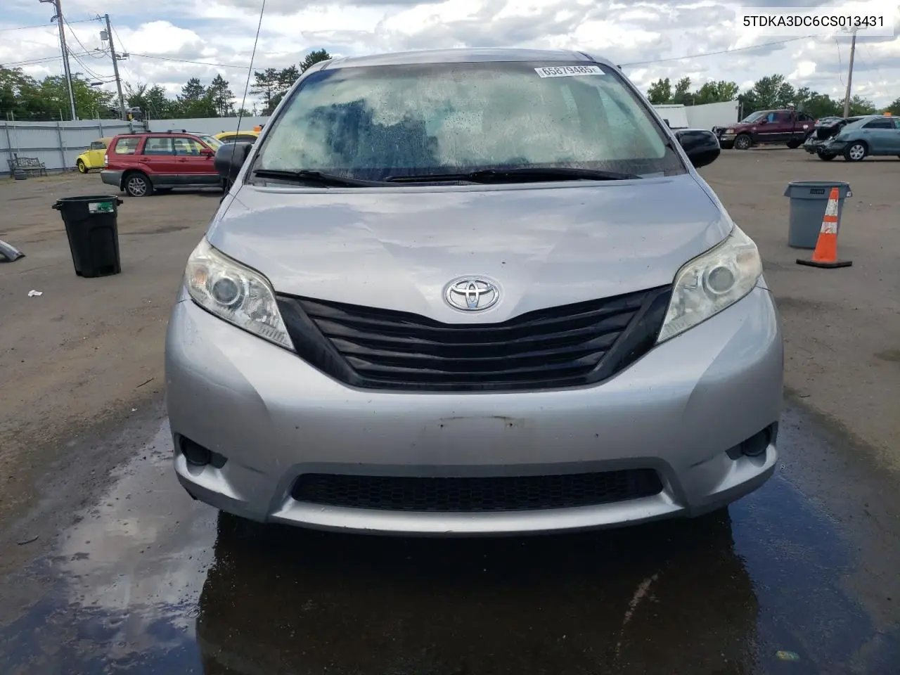 2012 Toyota Sienna Base VIN: 5TDKA3DC6CS013431 Lot: 65879485