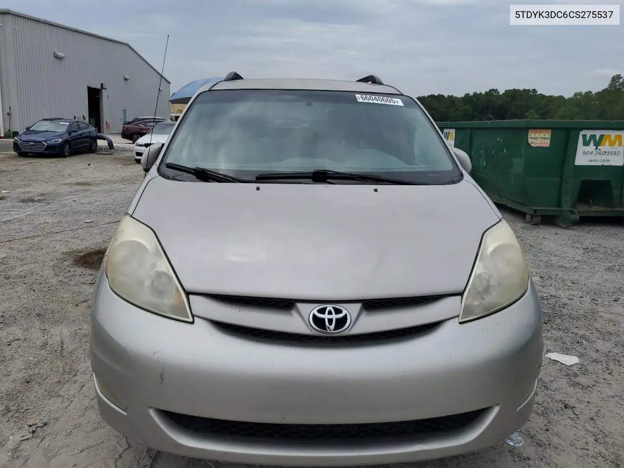 2012 Toyota Sienna Xle VIN: 5TDYK3DC6CS275537 Lot: 66040605